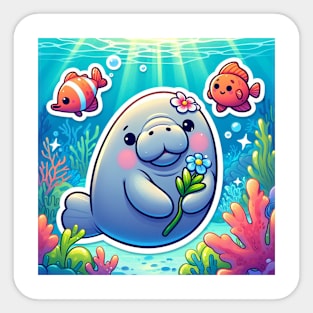 Baby Manatee Sticker